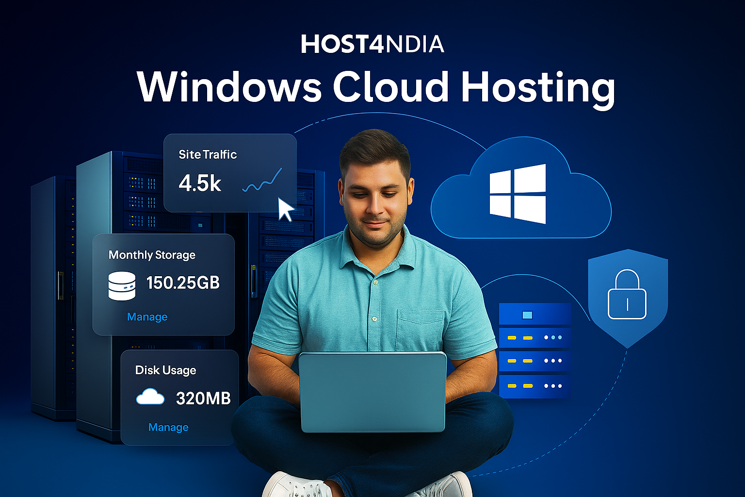 Host4India Windows cloud hosting server
